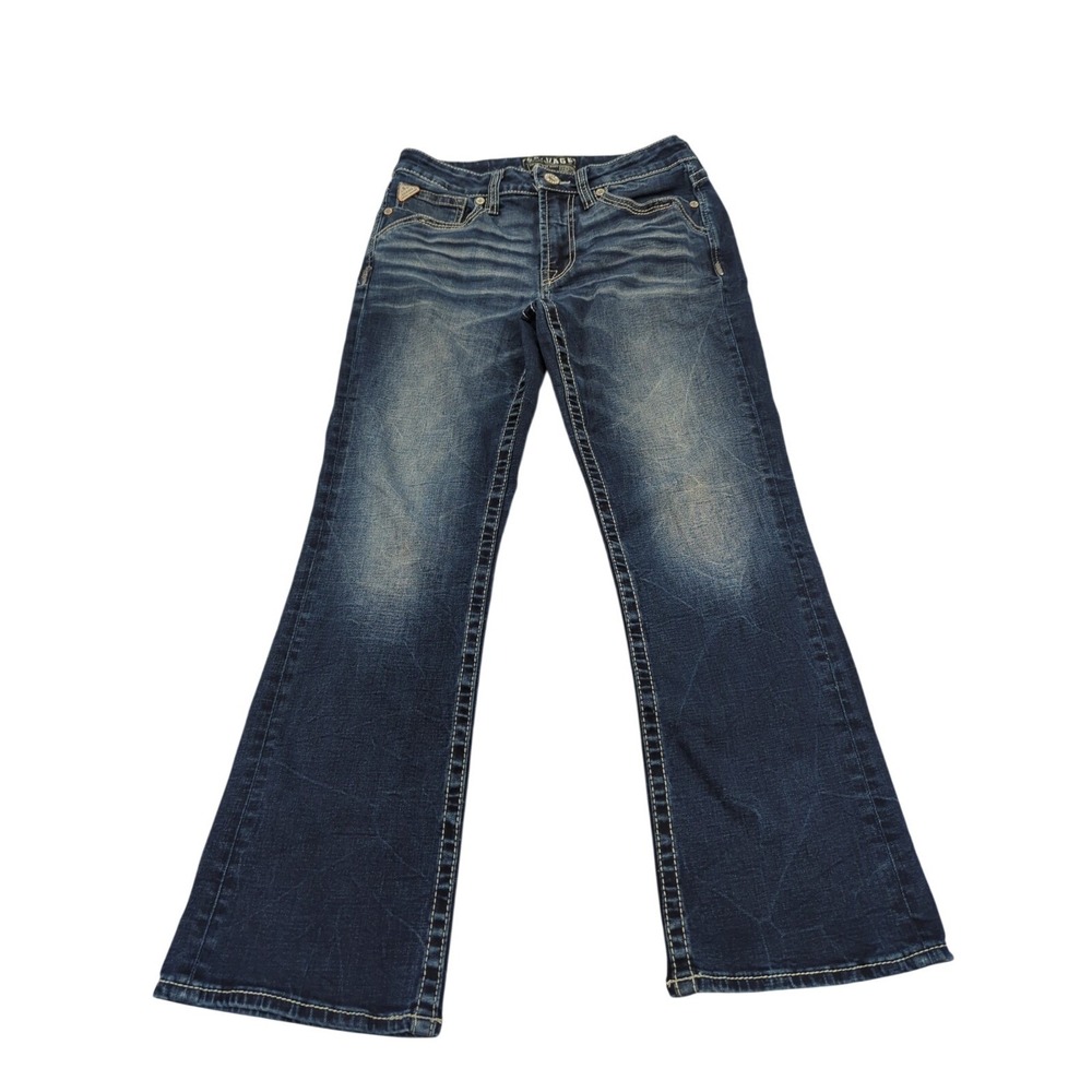 Salvage Supply Co Havoc Slim Bootcut Jeans 32x30 Buckle Thick Contrast Stitch